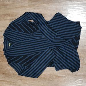 (S) Dolcezza Cardigan Stripes Flowy Casual Comfortable Lightweight